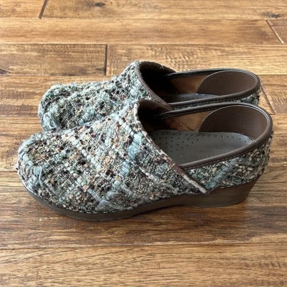 Sanita Professional Tilly Closed Multicolor Tweed Woven Clog Comfort Shoe Sz 38 - Picture 7 of 12